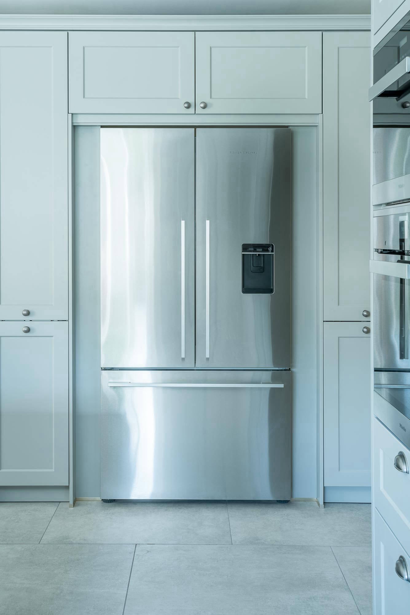 KBD - Signature Kitchen by Design, Gerry and Dianne bespoke kitchen case study, fridge detail